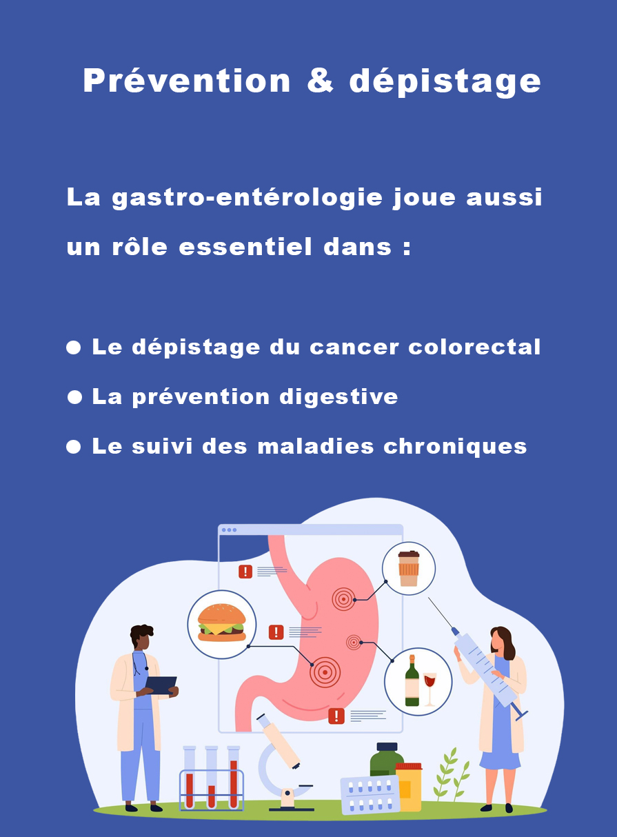 Prévention digestive et dépistage colorectal Prévention digestive et dépistage du cancer colorectal en gastro-entérologie